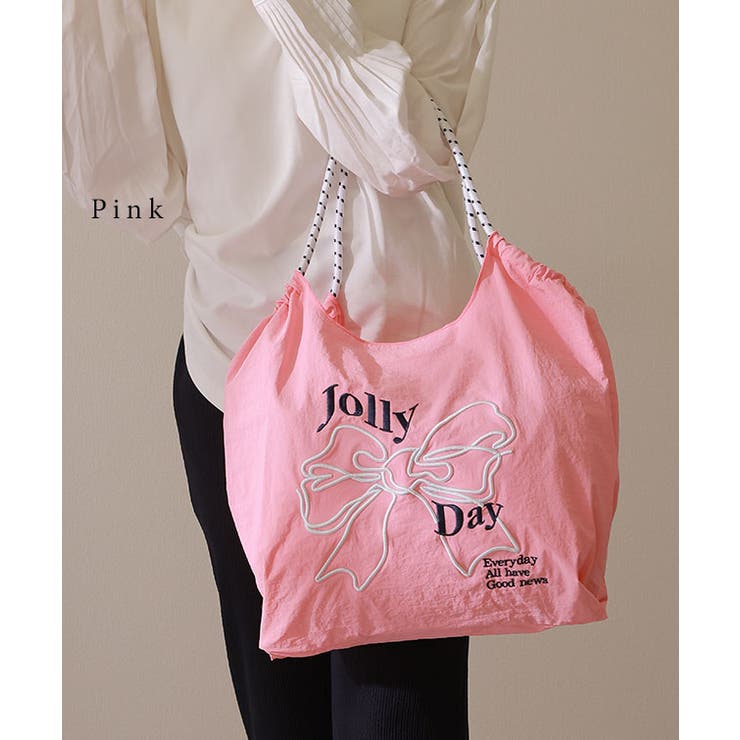 リボン 刺繍 ショルダー[品番：LCLW0008283]｜レースレディース