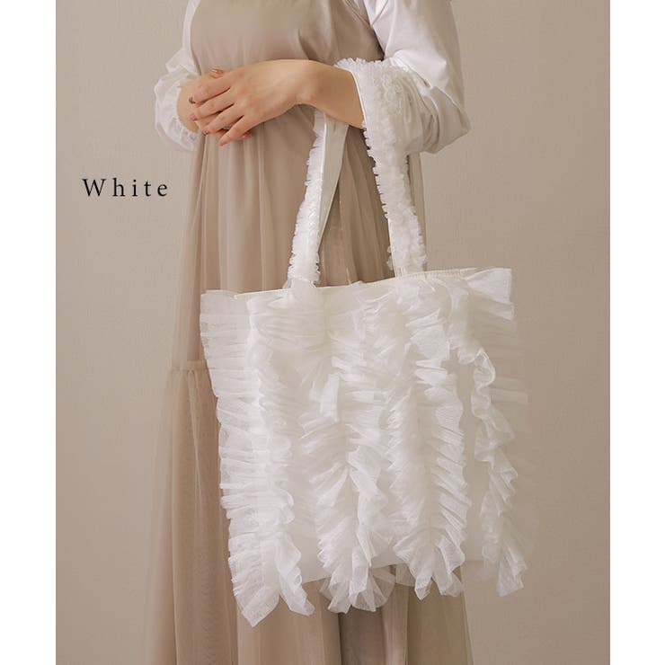 チュール フリル ショルダー[品番：LCLW0008285]｜レースレディース