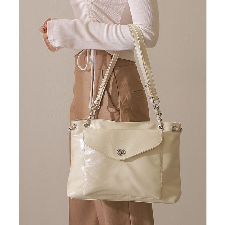 スクエア チェーン付き レザー調 | レースレディース  | 詳細画像13 