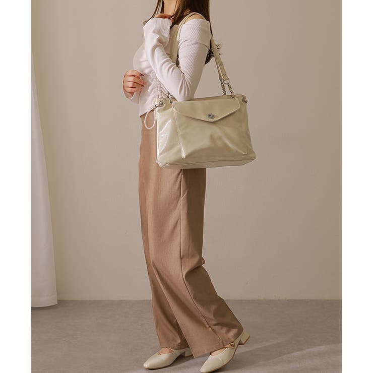 スクエア チェーン付き レザー調 | レースレディース  | 詳細画像14 