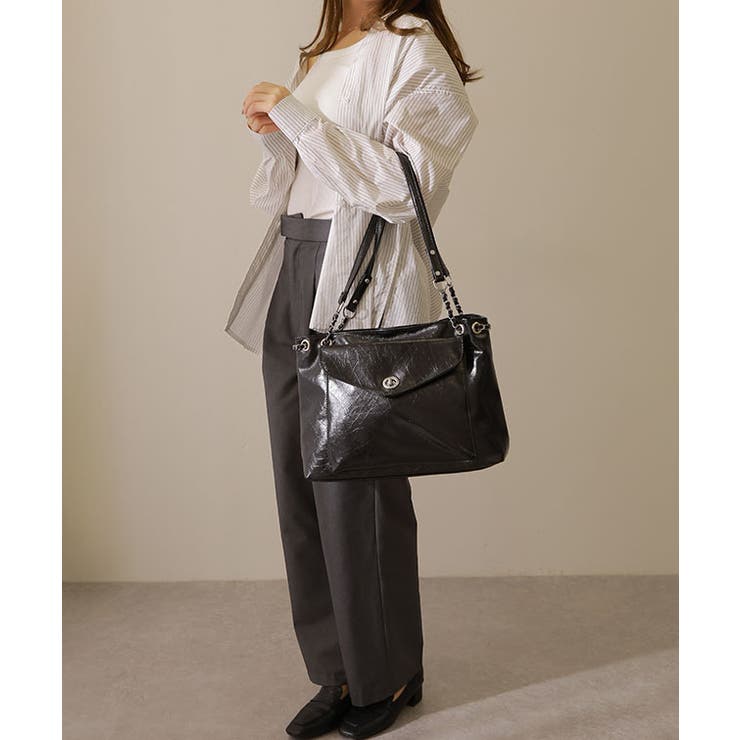 スクエア チェーン付き レザー調 | レースレディース  | 詳細画像5 