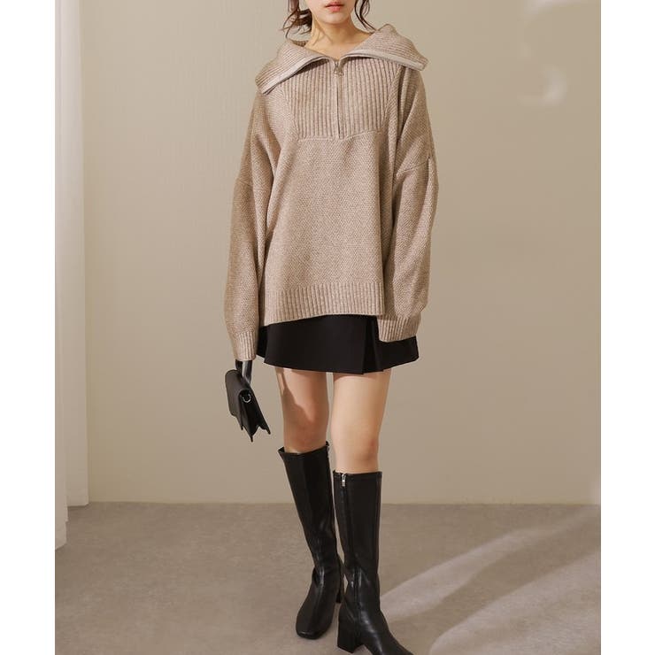 ミックスカラー ハーフジップ 長袖 | レースレディース  | 詳細画像13 