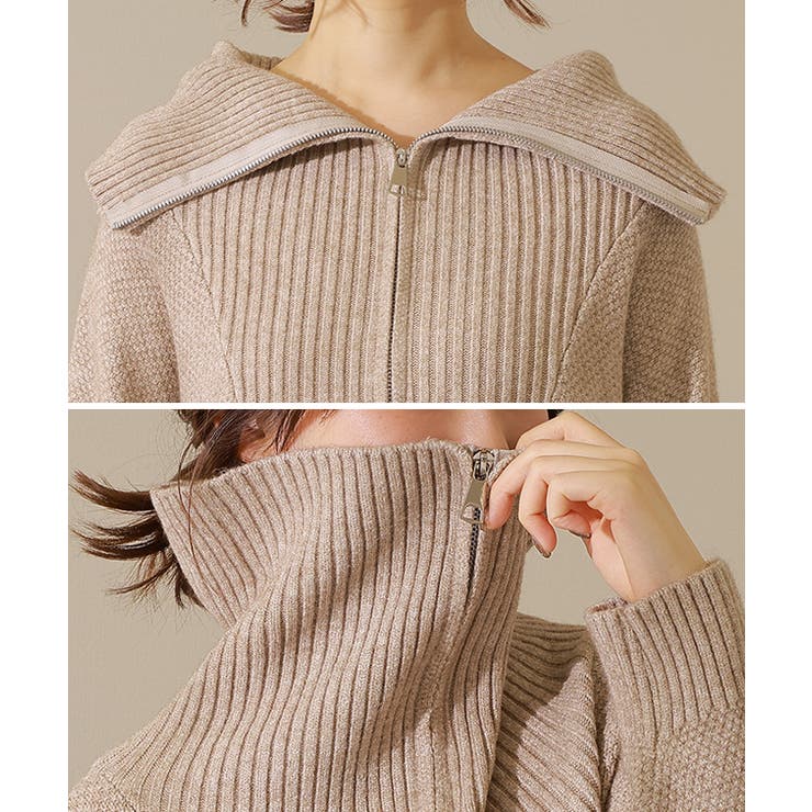 ミックスカラー ハーフジップ 長袖 | レースレディース  | 詳細画像18 