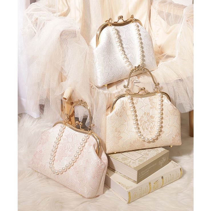 3WAYレース がま口 パーティー[品番：LCLW0008304]｜レースレディース