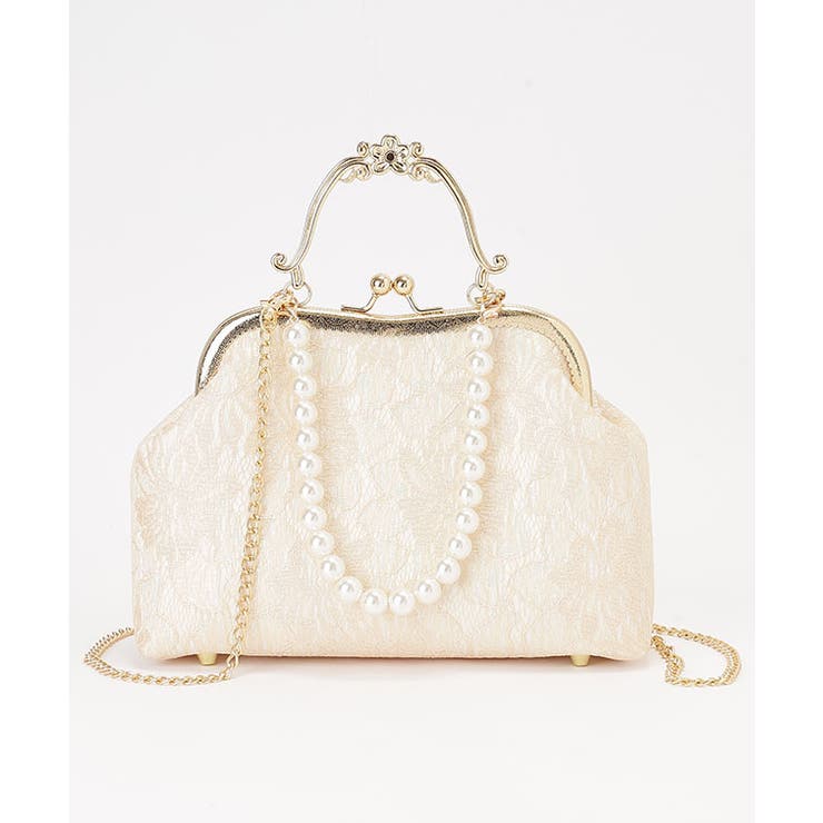 3WAYレース がま口 パーティー[品番：LCLW0008304]｜レースレディース