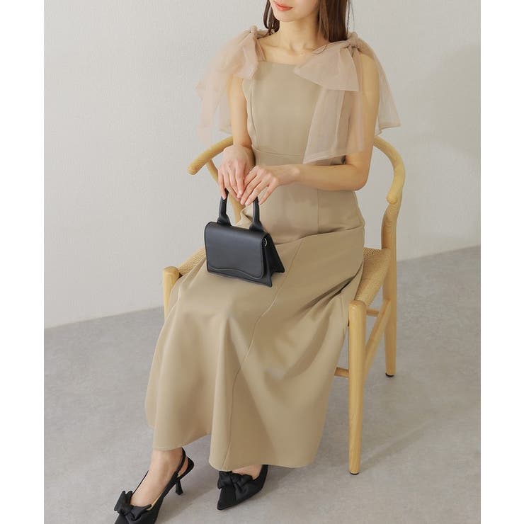 シアー リボン付き ノースリーブ | レースレディース  | 詳細画像10 