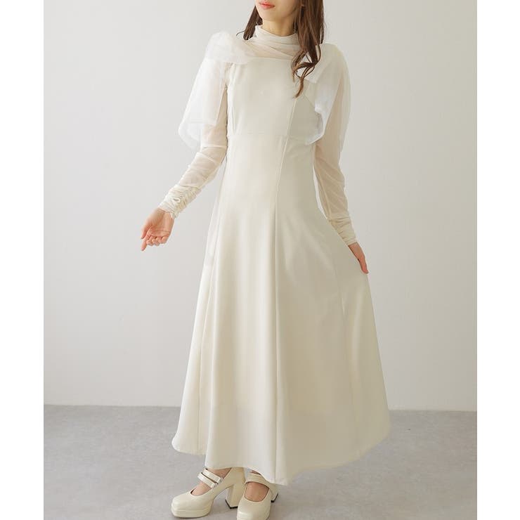 シアー リボン付き ノースリーブ | レースレディース  | 詳細画像12 