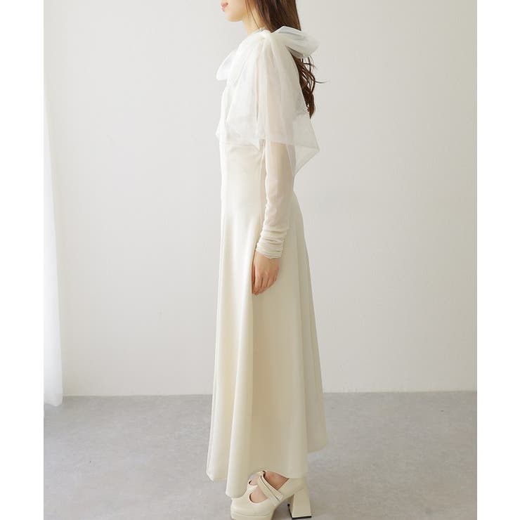 シアー リボン付き ノースリーブ | レースレディース  | 詳細画像13 