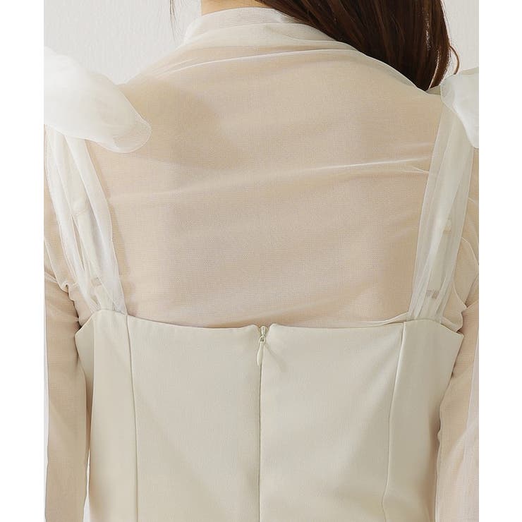 シアー リボン付き ノースリーブ | レースレディース  | 詳細画像16 