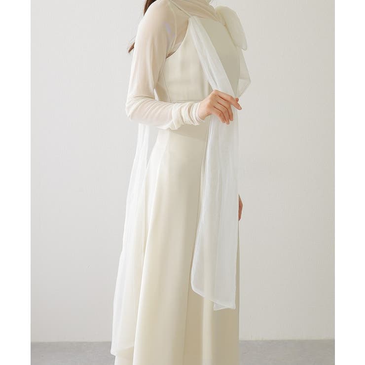 シアー リボン付き ノースリーブ | レースレディース  | 詳細画像20 