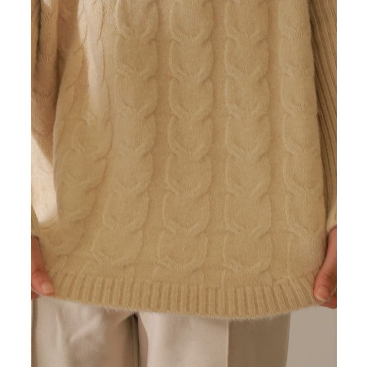 ケーブル柄 ハイネック ドルマン | レースレディース  | 詳細画像19 