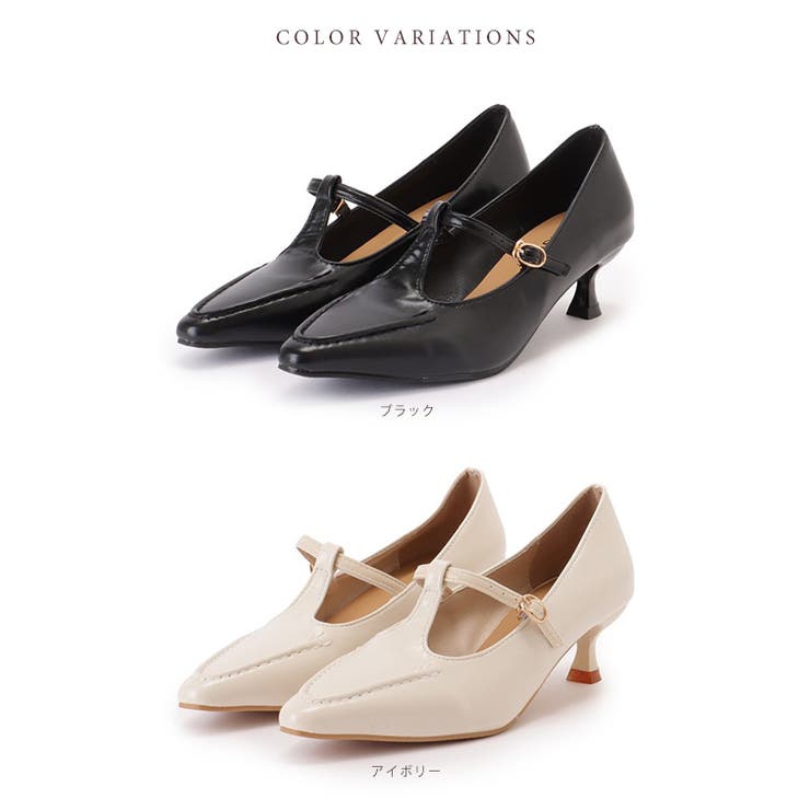 レザー調 ポインテッド ストラップ付き | レースレディース  | 詳細画像2 