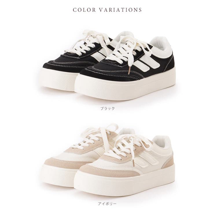 配色 パッチ 厚底 | レースレディース  | 詳細画像2 