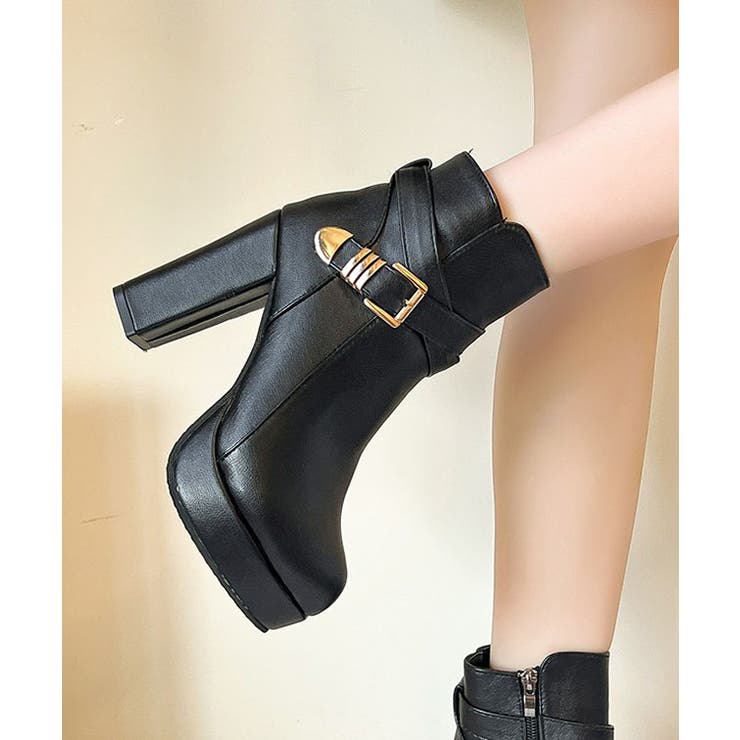 レザー調 クロスベルト プラットフォーム | レースレディース  | 詳細画像7 