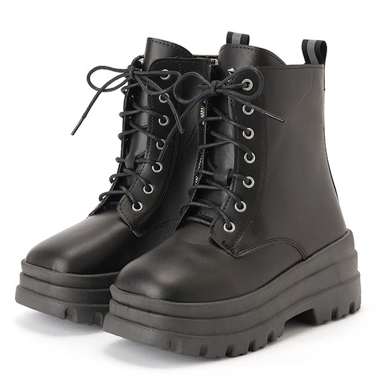 レザー調 超厚底 3段 | レースレディース  | 詳細画像1 