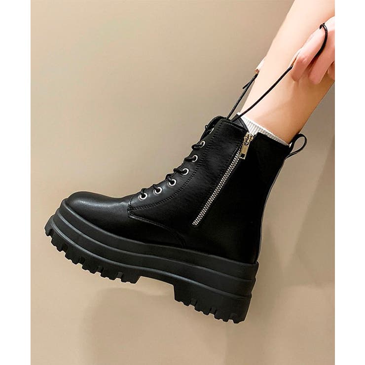 レザー調 超厚底 3段 | レースレディース  | 詳細画像10 