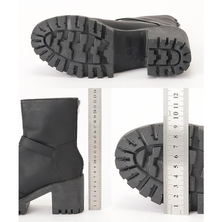 レザー調 ダブルベルト トラックソール | レースレディース  | 詳細画像20 