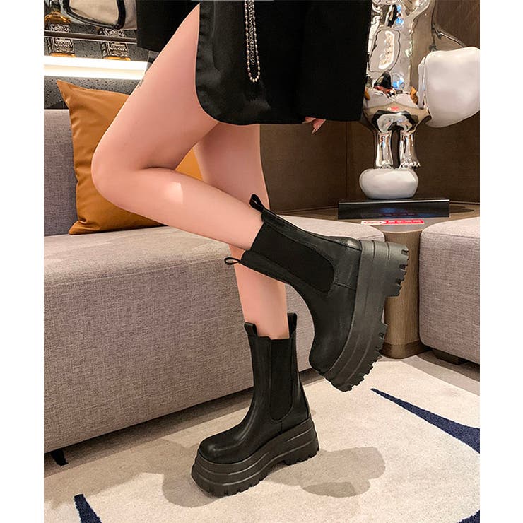 厚底 3段 レザー調 | レースレディース  | 詳細画像3 