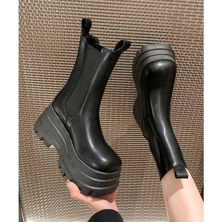 厚底 3段 レザー調 | レースレディース  | 詳細画像6 