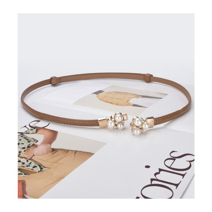 レザー調 パール バックル | レースレディース  | 詳細画像9 