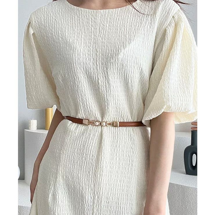 レザー調 パール バックル | レースレディース  | 詳細画像6 