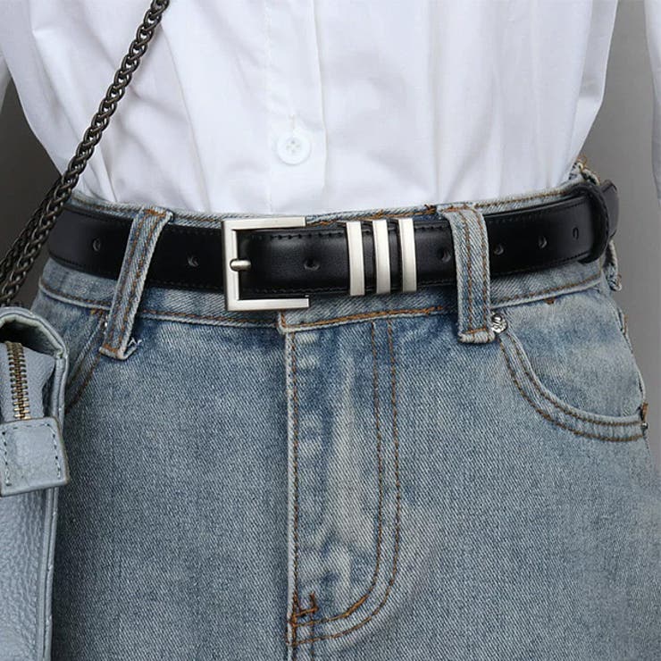 レザー調 スクエア バックル | レースレディース  | 詳細画像1 