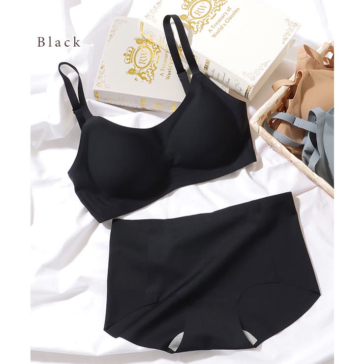 ソリッドカラー シームレス ブラ&ショーツ | レースレディース  | 詳細画像15 