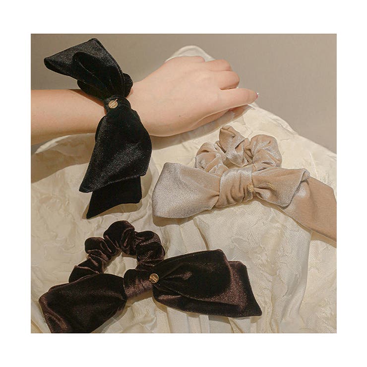 ベロア調 ビッグ リボン | レースレディース  | 詳細画像9 