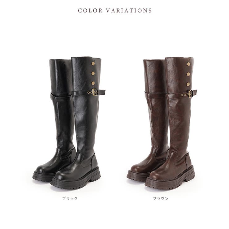 2WAY レザー調 折り返し | レースレディース  | 詳細画像2 