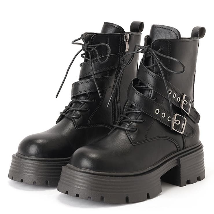 レザー調 厚底 ベルト付き | レースレディース  | 詳細画像1 