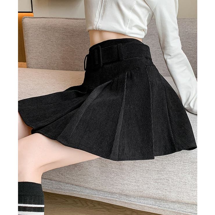 ハイウエスト ベルト付き プリーツ | レースレディース  | 詳細画像6 