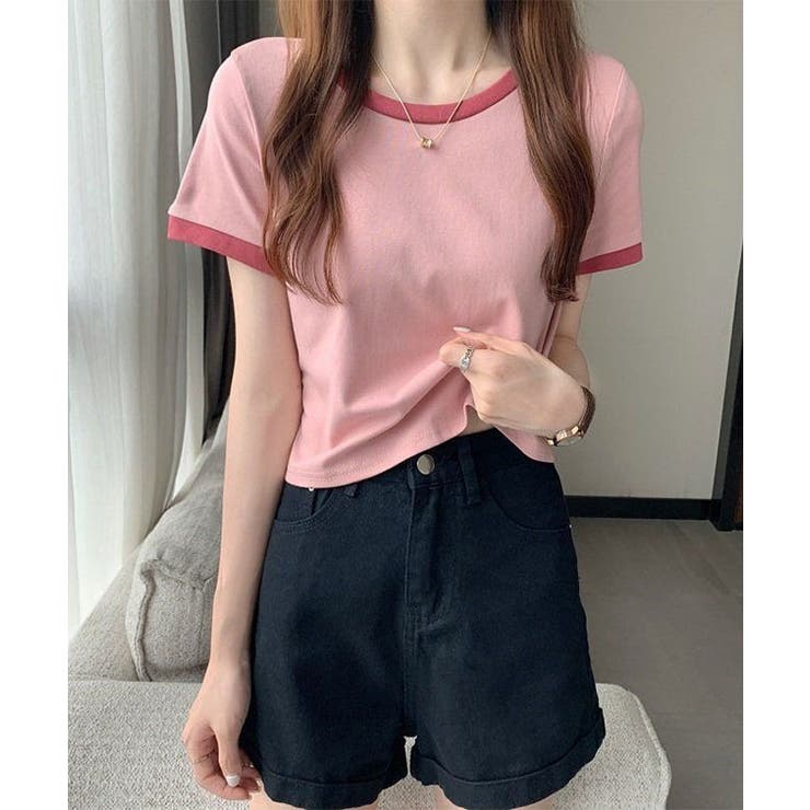 配色 クロップド丈 クルーネック | レースレディース  | 詳細画像12 