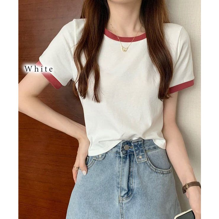 配色 クロップド丈 クルーネック | レースレディース  | 詳細画像16 