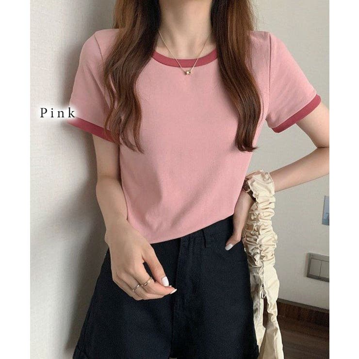 配色 クロップド丈 クルーネック | レースレディース  | 詳細画像9 