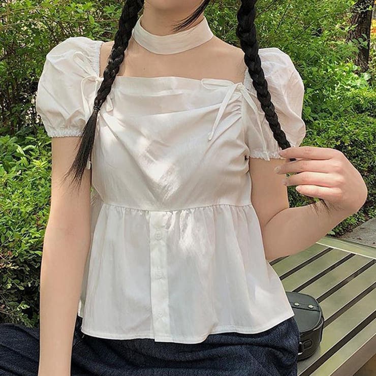 チョーカー付き リボン ペプラム | レースレディース  | 詳細画像1 