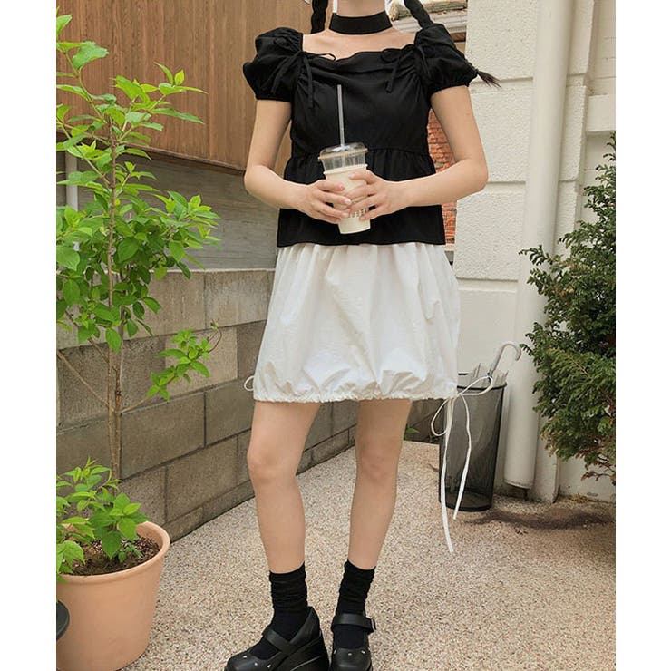 チョーカー付き リボン ペプラム | レースレディース  | 詳細画像5 