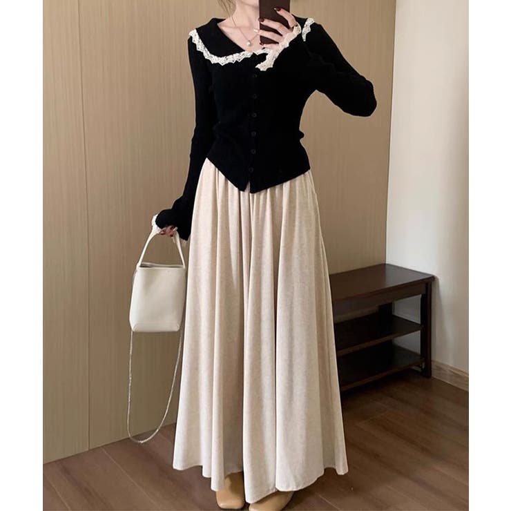 丸襟 レース リブ | レースレディース  | 詳細画像5 