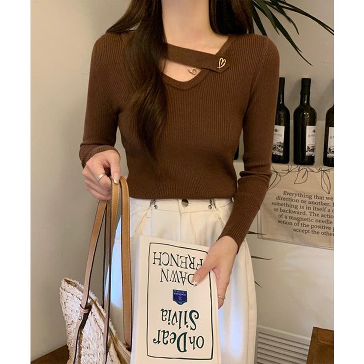 ハート モチーフ付き Vネック | レースレディース  | 詳細画像15 