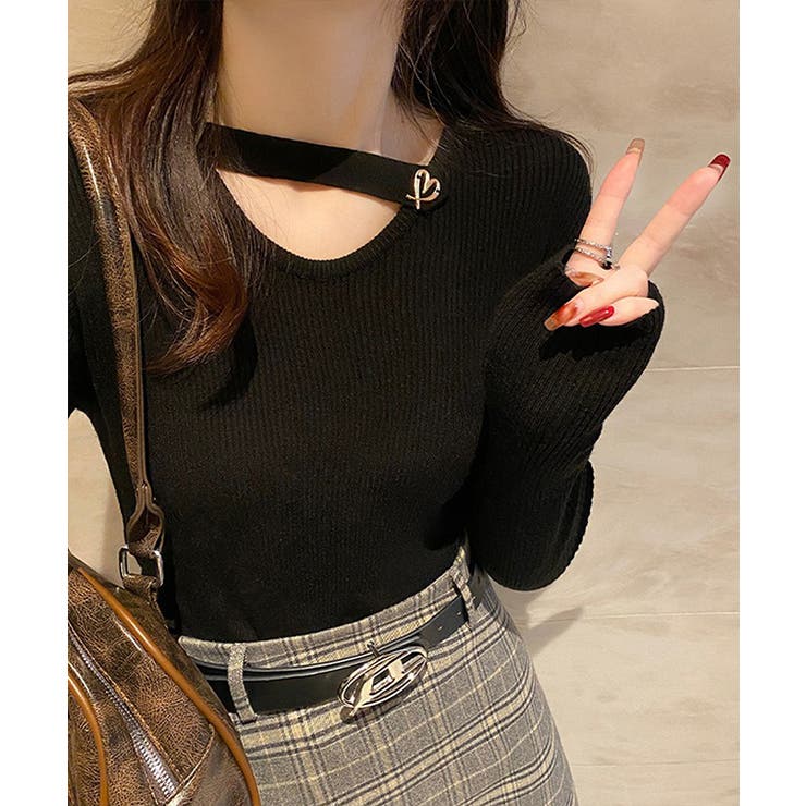 ハート モチーフ付き Vネック | レースレディース  | 詳細画像6 