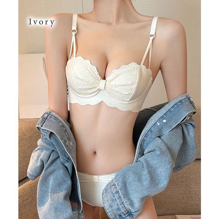 【2点セット】レース ギャザー ノンワイヤー | レースレディース  | 詳細画像13 