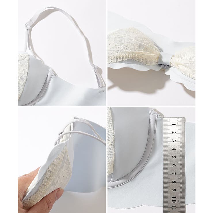 【2点セット】レース ギャザー ノンワイヤー | レースレディース  | 詳細画像15 