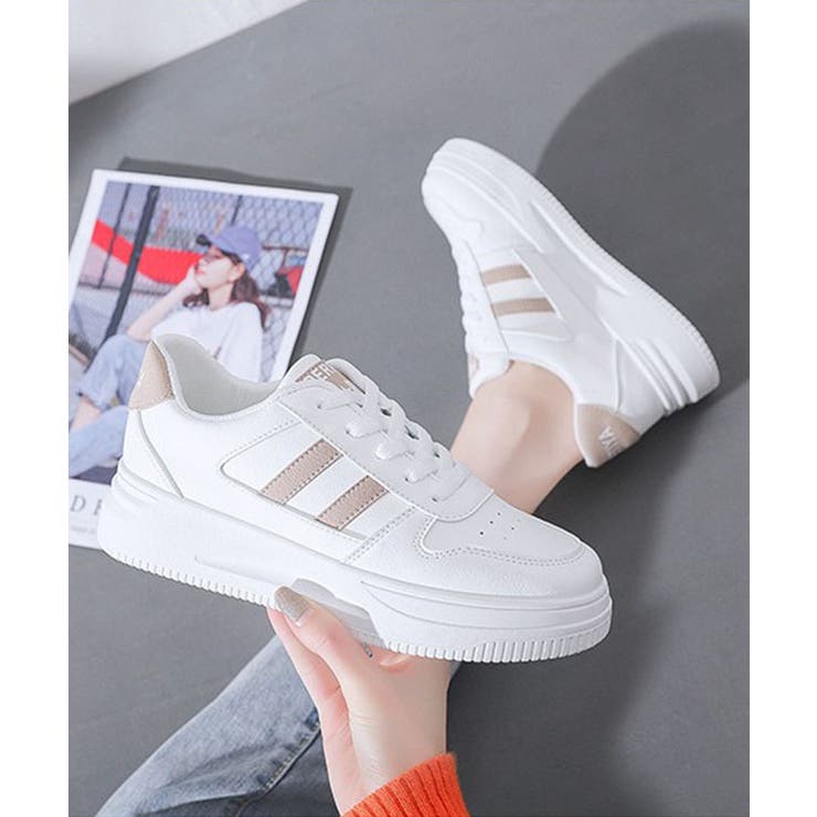 厚底 レザー調 ライン | レースレディース  | 詳細画像8 