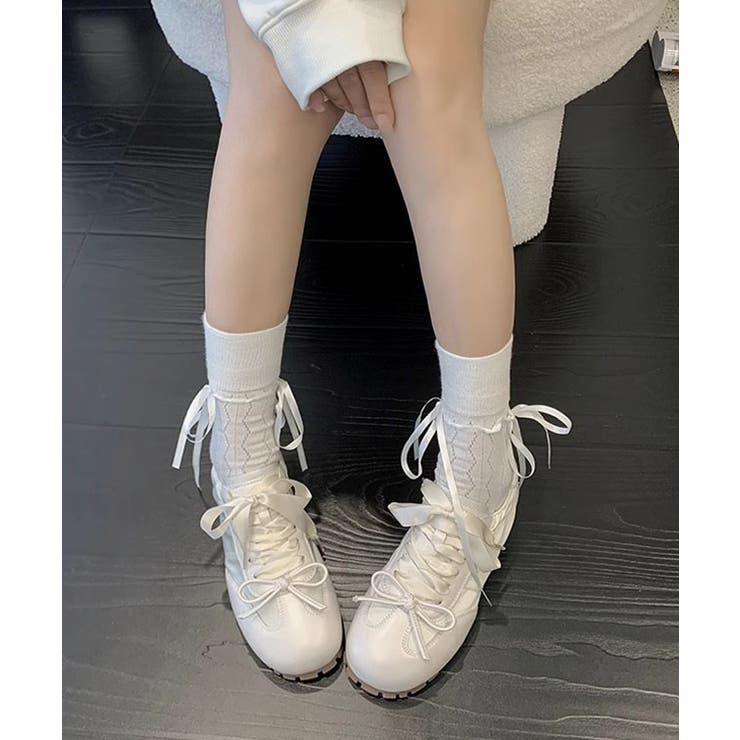 異素材 メタリック リボン付き | レースレディース  | 詳細画像4 