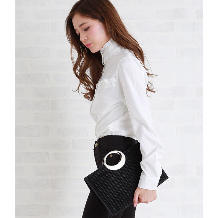 フリル ロングブラウス 長袖 | レースレディース  | 詳細画像12 