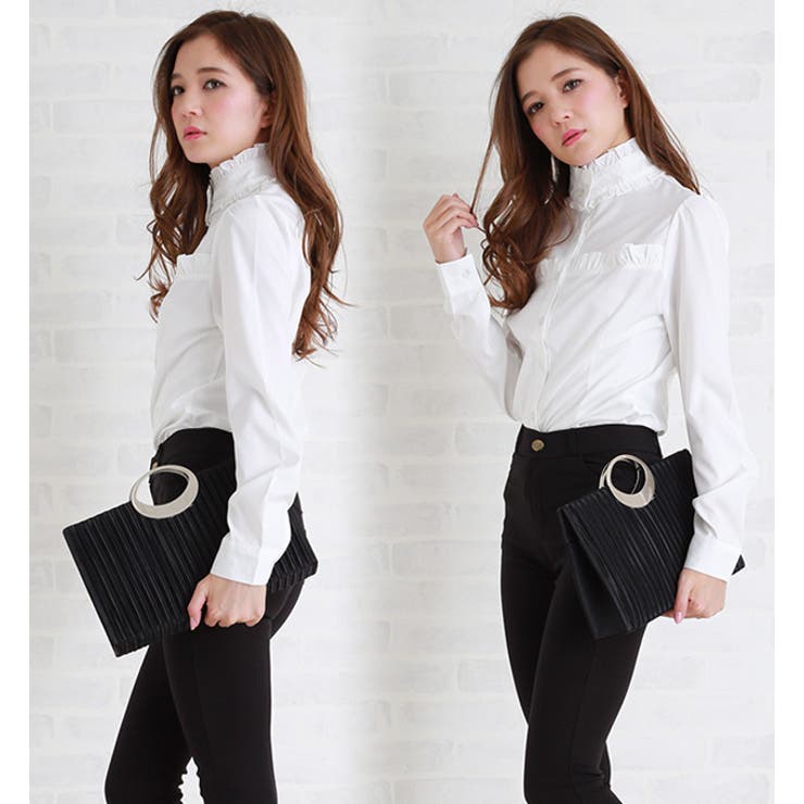 フリル ロングブラウス 長袖 | レースレディース  | 詳細画像13 