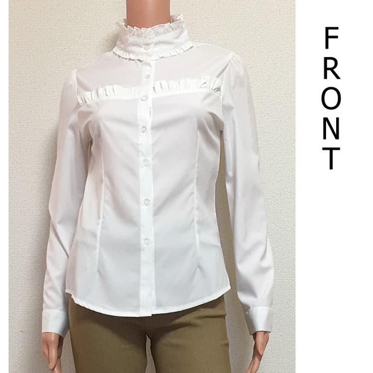 フリル ロングブラウス 長袖 | レースレディース  | 詳細画像2 