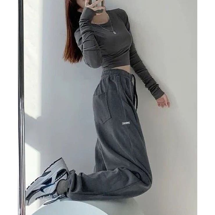 裾絞り ドロスト スウェット | レースレディース  | 詳細画像9 