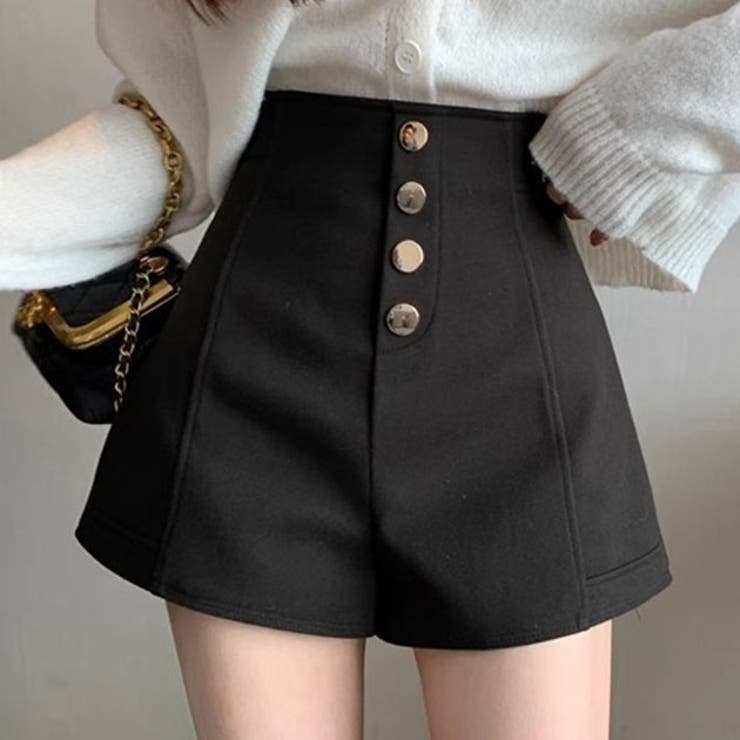 フロントボタン ハイウエスト フレア | レースレディース  | 詳細画像1 