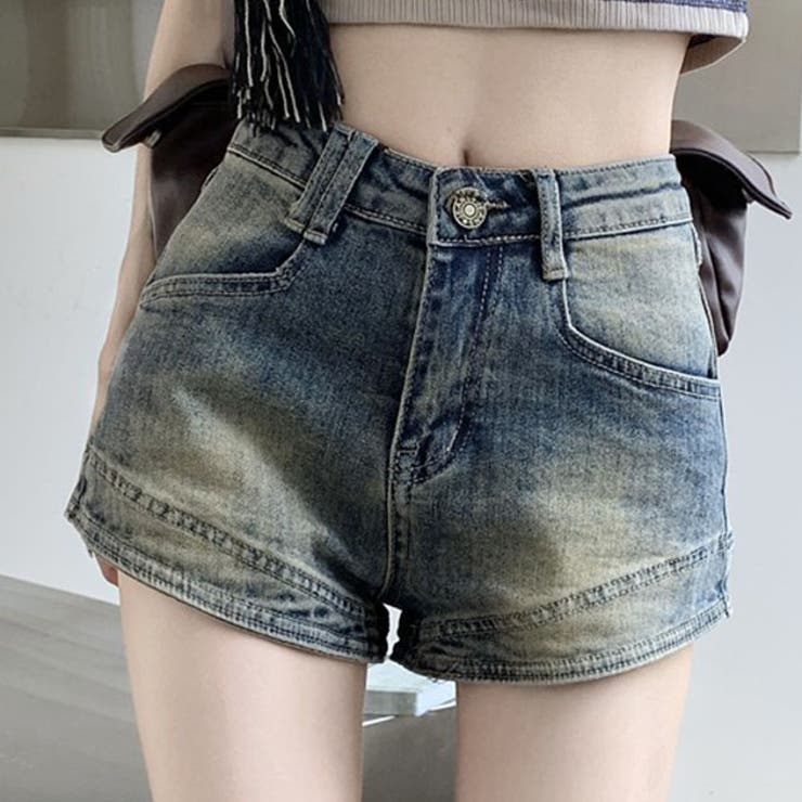 ユーズド風 ハイウエスト デニム | レースレディース  | 詳細画像1 