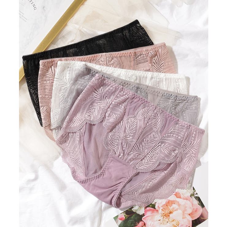 【5枚セット】ボタニカルリーフレースドッキングショーツ 女性 レディース | レースレディース  | 詳細画像8 